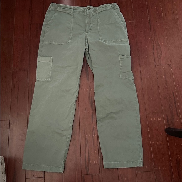 Marine Layer Aria Utility Cargo Olive Green Pants Size 14 NWT - Picture 7 of 16